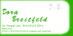 dora breitfeld business card