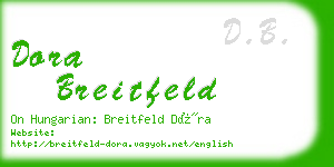 dora breitfeld business card